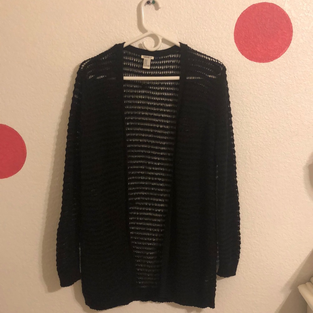 Black cardigan